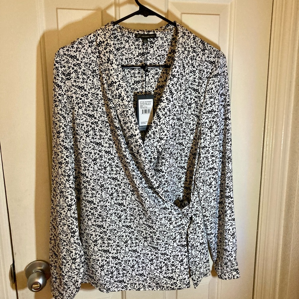 Sheer long sleeve dress shirt. New with tags